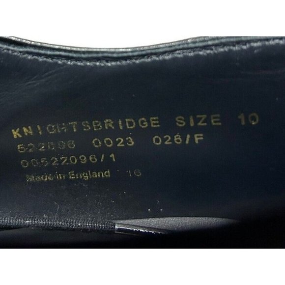 Herring Shoes Black Leather English Bench Made Cap Toe Oxfords Mens 10.5 main image 12